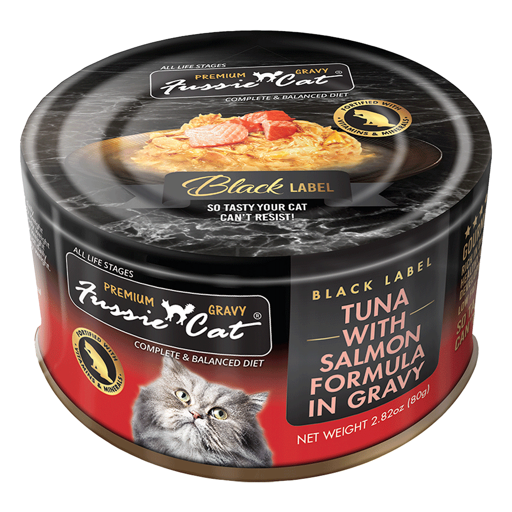Fussie Cat Premium Thon avec Saumon en Sauce pour chat