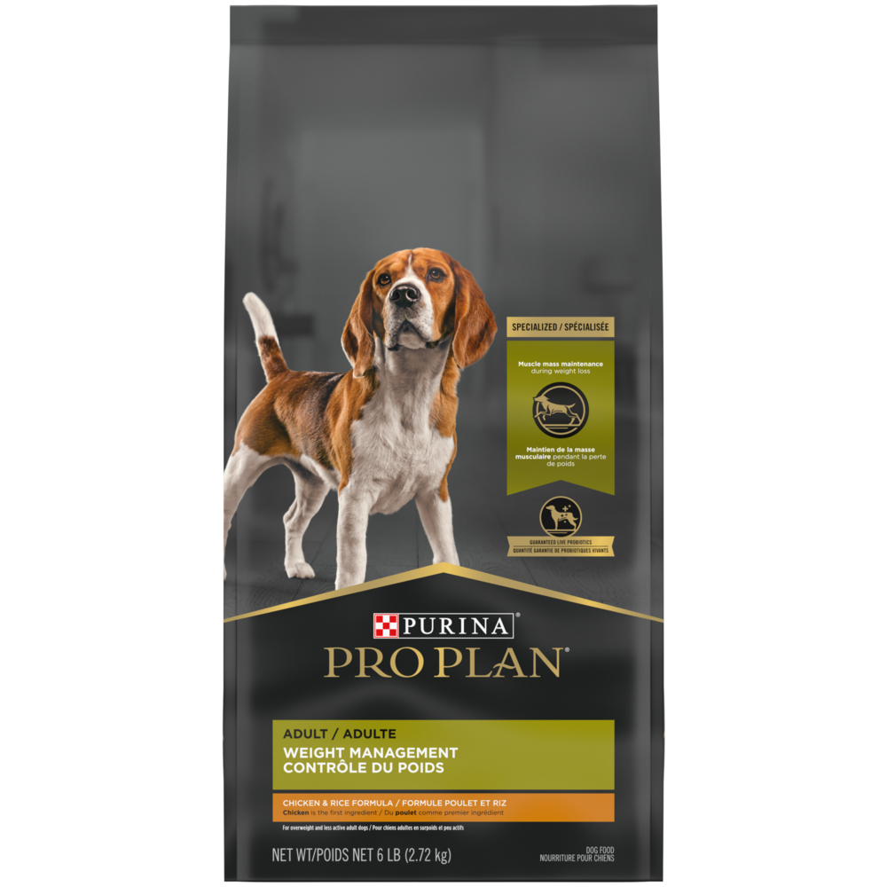 Purina Pro Plan chien contrôle du poids poulet