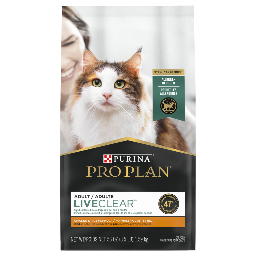 Purina Pro Plan chat LiveClear poulet