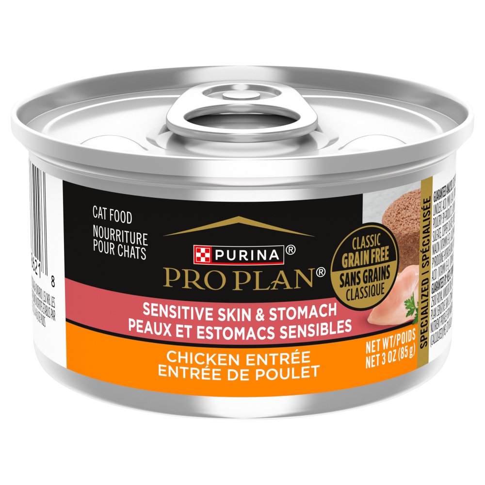 Purina Pro Plan chat peaux & estomac poulet classique