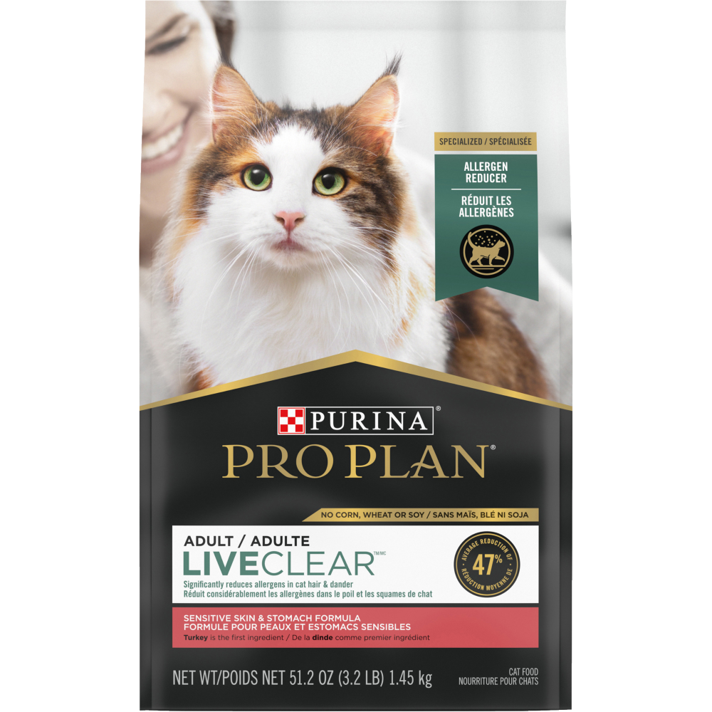 Purina Pro Plan chat LiveClear peaux & estomac dinde
