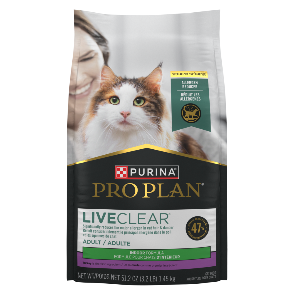 Purina Pro Plan chat LiveClear intérieur dinde