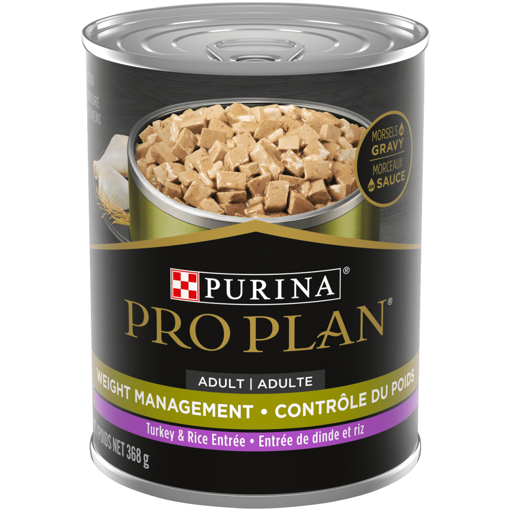 Purina Pro Plan chien entrée contrôle poids dinde en sauce