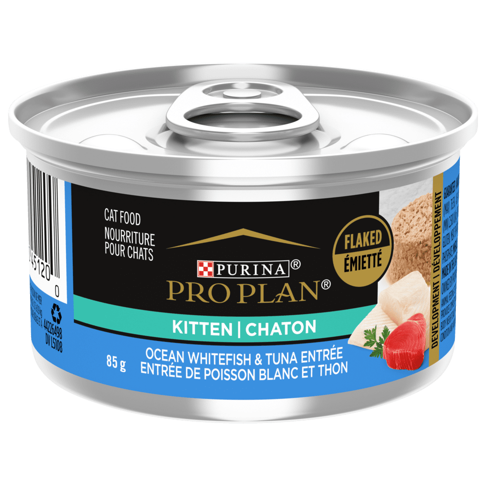 Purina Pro Plan chaton poisson blanc & thon émietté