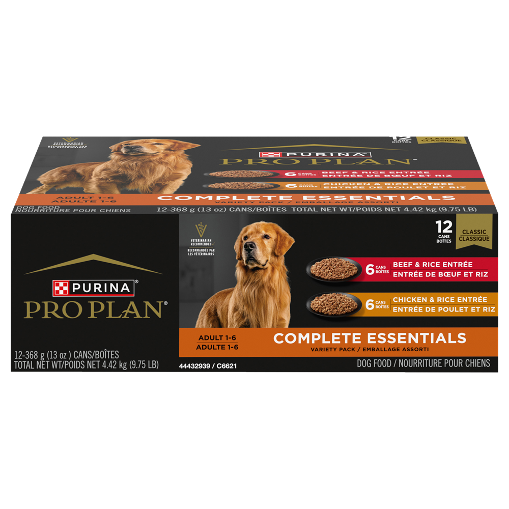 Purina Pro Plan chien variété pack bœuf & poulet classique