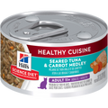 Hill's Science Diet Sénior 11+ Healthy Cuisine Chat Mélange de Thon Grillé Carottes