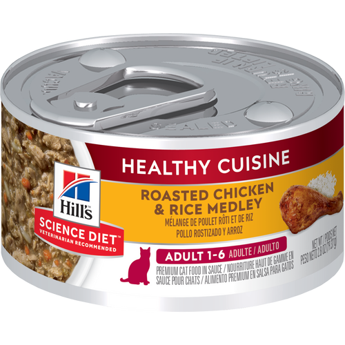 Hill's Science Diet Healthy Cuisine Chat Mélange de Poulet Rôti & Riz