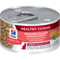 Hill's Science Diet Healthy Cuisine Chat Mélange de Saumon Poché & Épinards