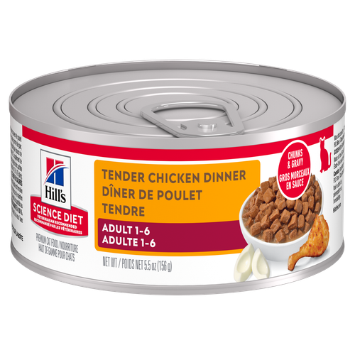 Hill's Science Diet Adulte Chat Dîner de Poulet Tendre