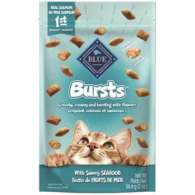 Blue Buffalo « Bursts » Gâteries pour Chats Saveur de Fruits de Mer