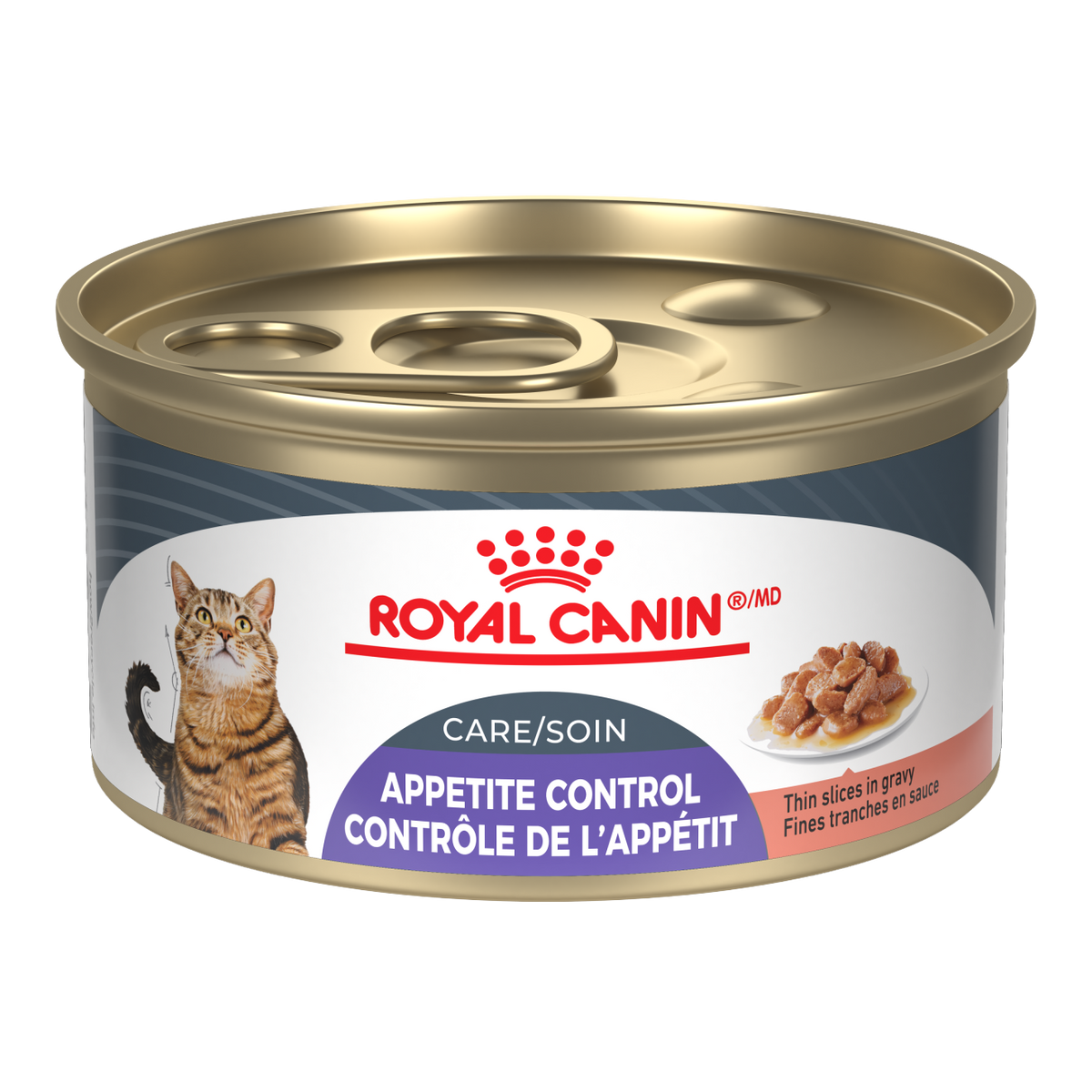 Royal Canin Soin Contrôle de l'appétit Tranches en sauce – Nourriture humide pour chat