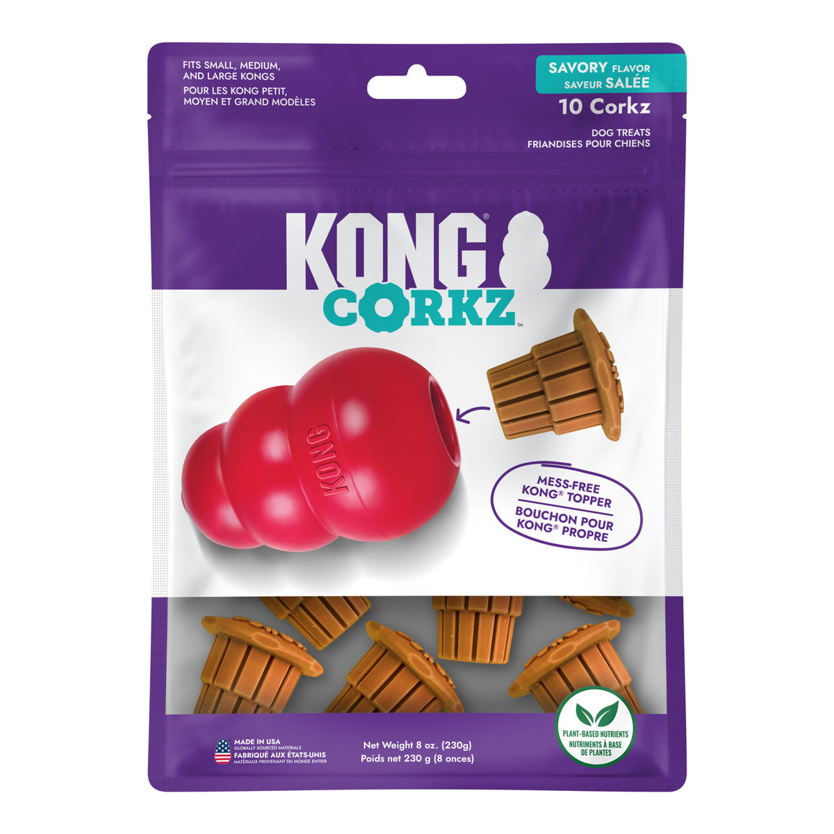 KONG « Corkz » Bonde Gâterie pour Jouets pour chien
