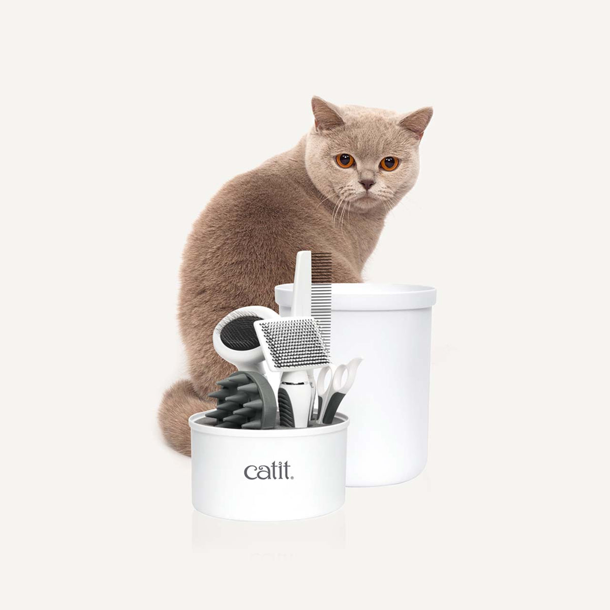 Trousse de toilettage Catit pour chats à poil court