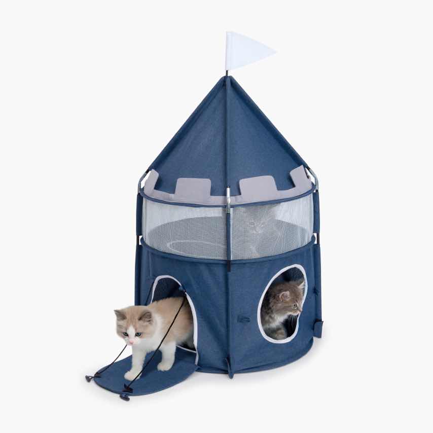 Château Vesper, bleu pour chat