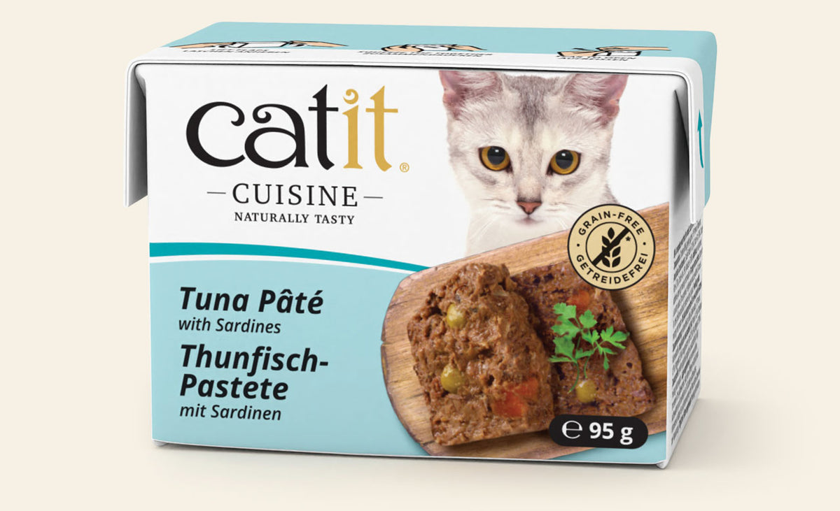 Nourriture humide Catit Cuisine, Pâté de thon avec sardines pour chat