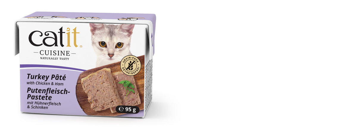 Nourriture humide Catit Cuisine, Pâté de dinde avec foie de poulet et porc pour chat