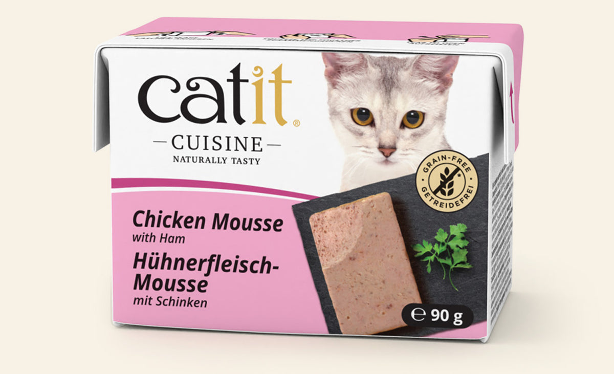 Nourriture humide Catit Cuisine, Mousse de poulet avec porc pour chat