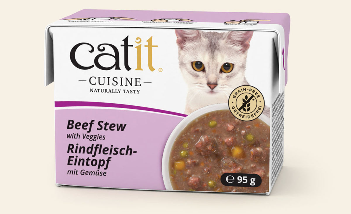 Nourriture humide Catit Cuisine, Ragoût de bœuf avec légumes pour chat
