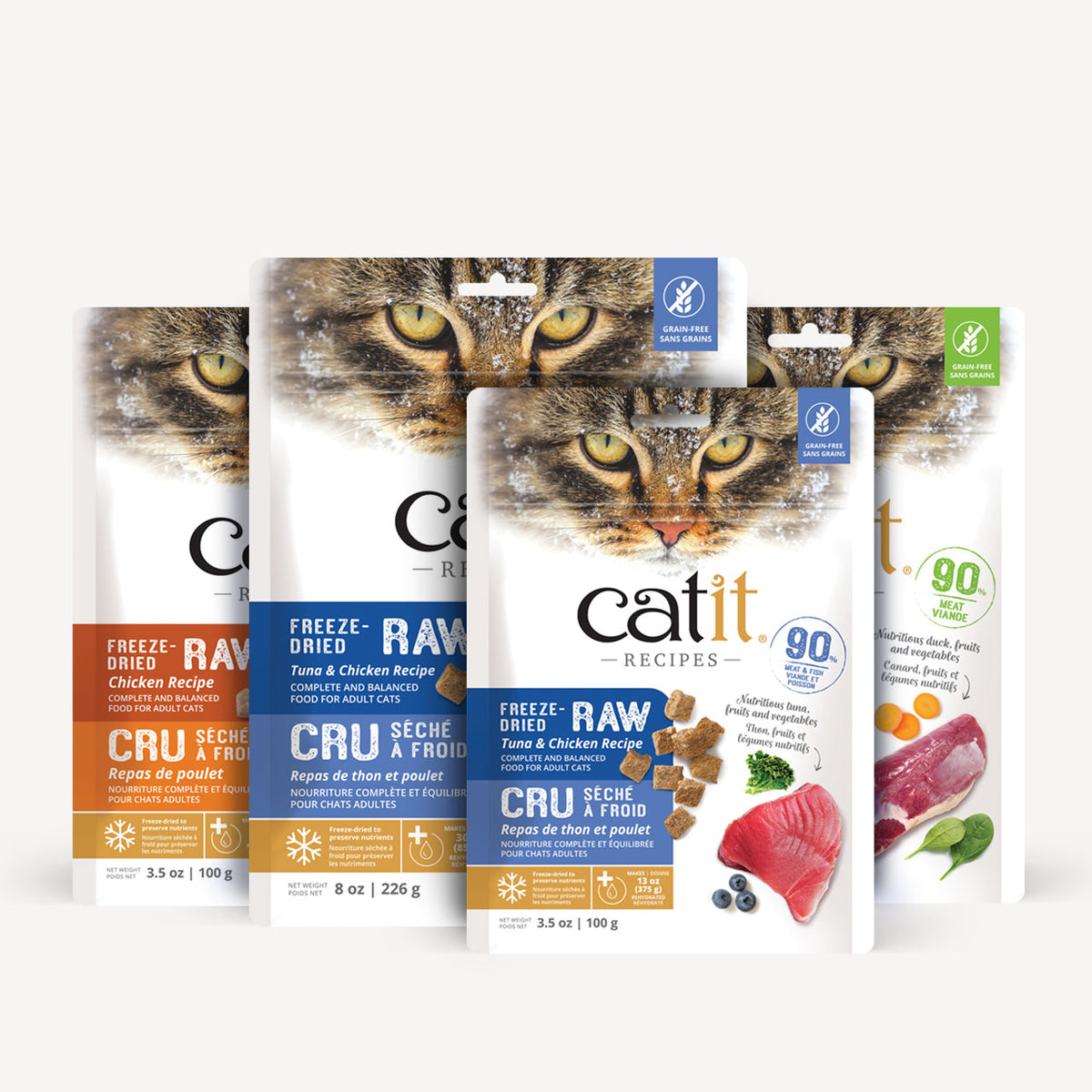 Nourriture Catit Recipes avec cru séché à froid, Poulet pour chat