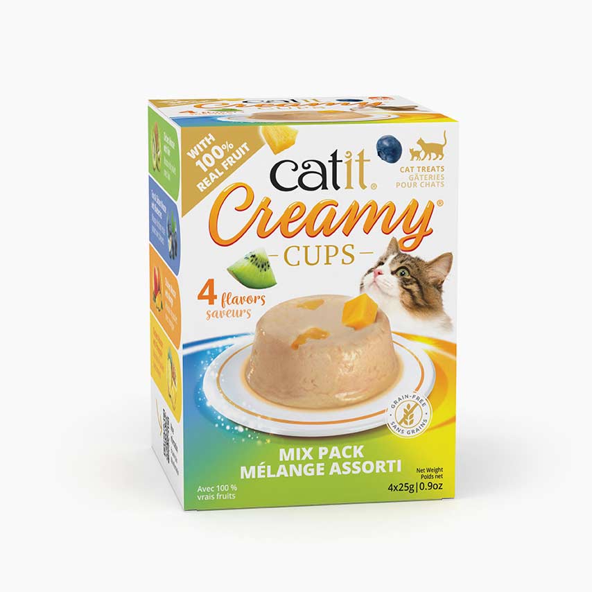 Gâteries Catit Creamy Cups, Assortiment pour chat