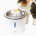 Abreuvoir Catit avec fleur et dessus en acier inoxydable pour chat