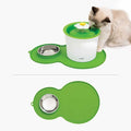 Napperon Catit en silicone avec bol en acier inoxydable, forme d’arachide pour chat