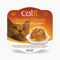 Repas de poulet Catit avec bœuf et citrouille pour chat
