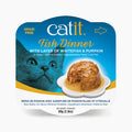 Repas de poisson Catit avec poisson blanc et citrouille pour chat