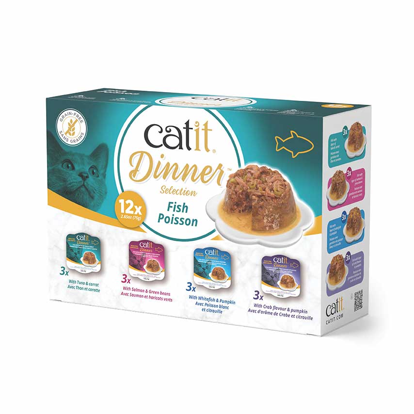 Repas Catit, Assortiment au poisson pour chat