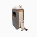 Meuble Vesper Cubo Tower, gris pour chat