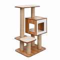 Meuble Vesper High Base Géant, noyer pour chat
