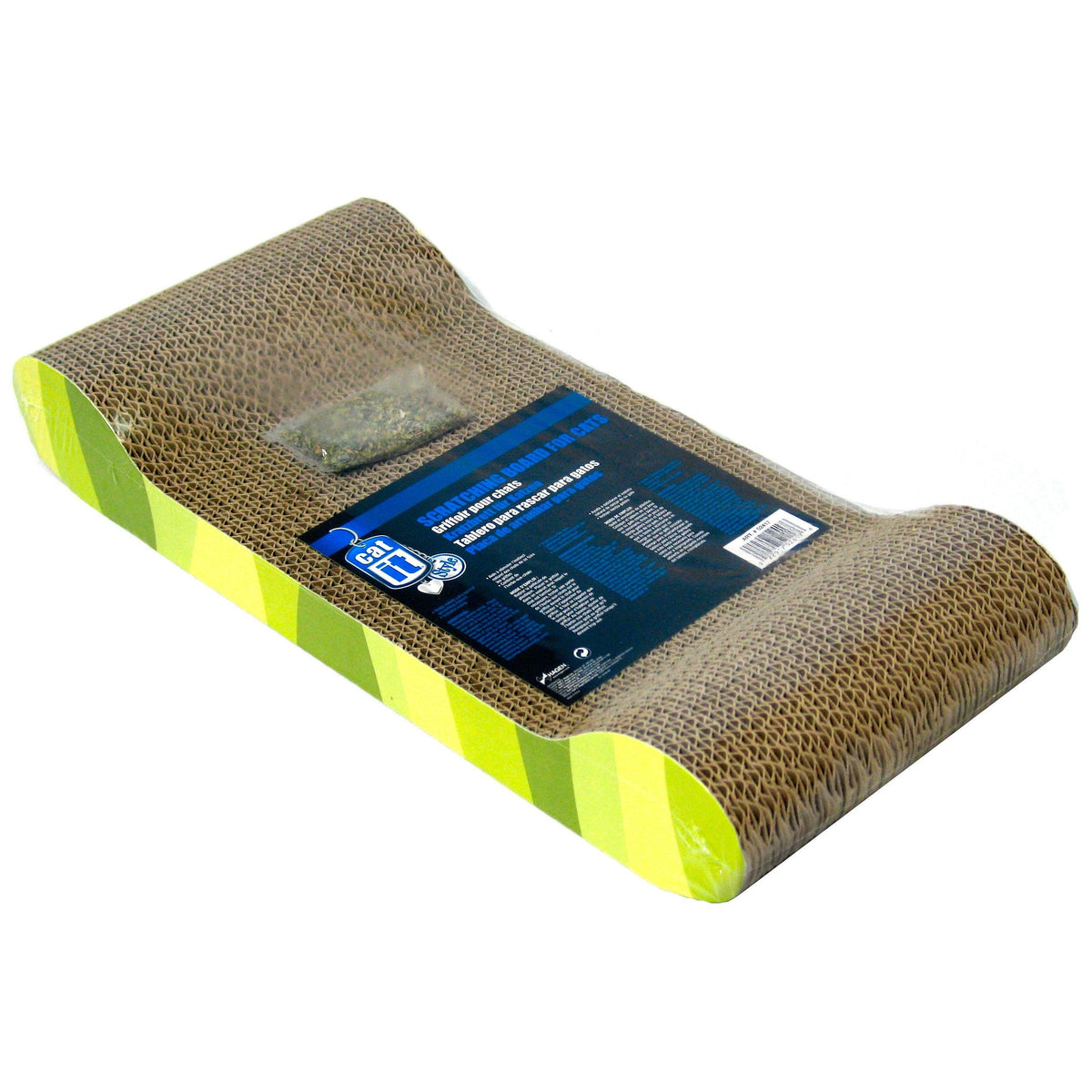 Griffoir Catit Style avec herbe à chat, chaise longue, motif Jungle Stripes