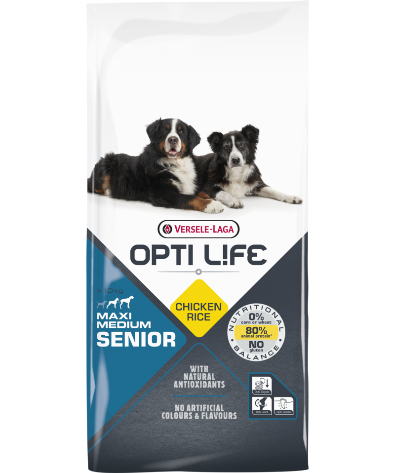 Optilife chien senior medium & maxi poulet
