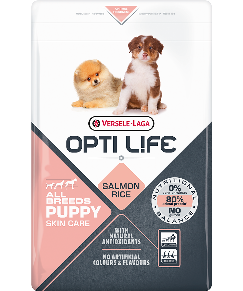 Optilife chiot sensitive toutes races saumon