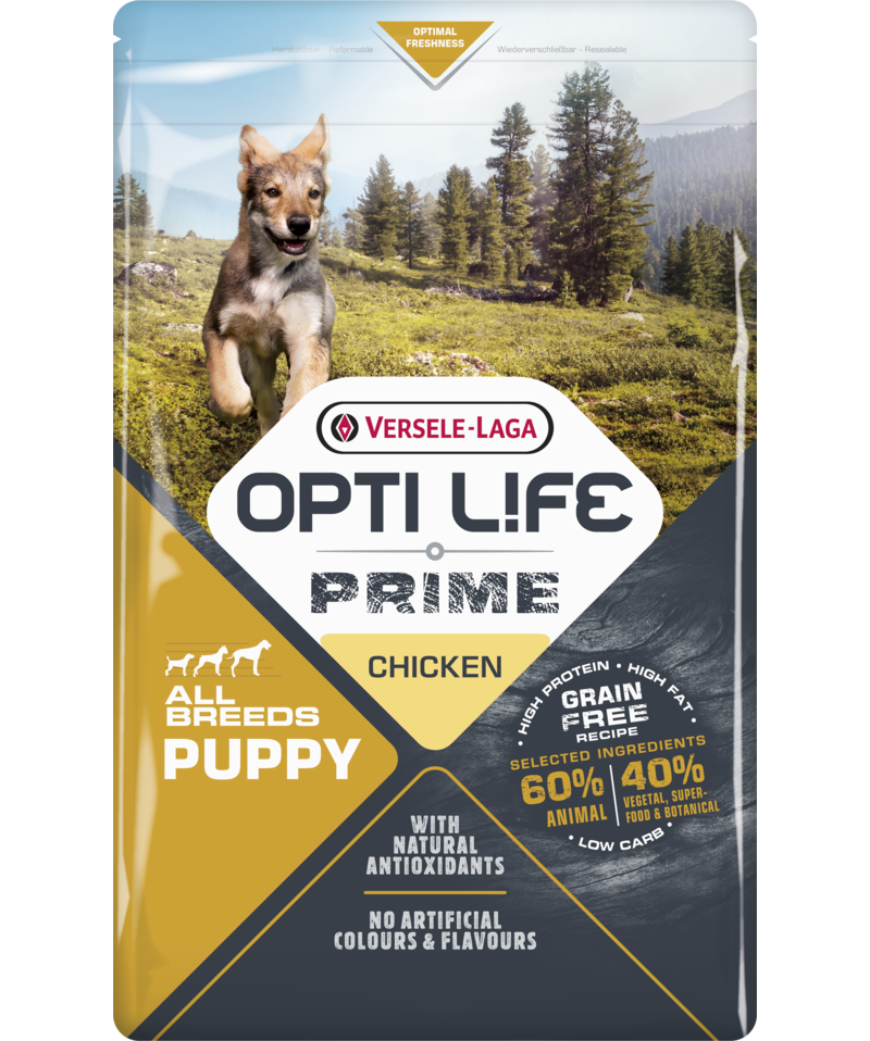 Optilife prime chiot poulet