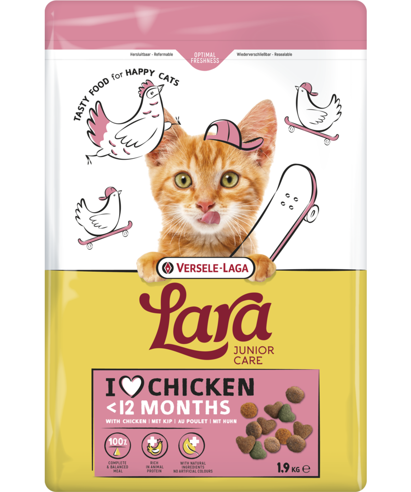 Lara chat junior care poulet
