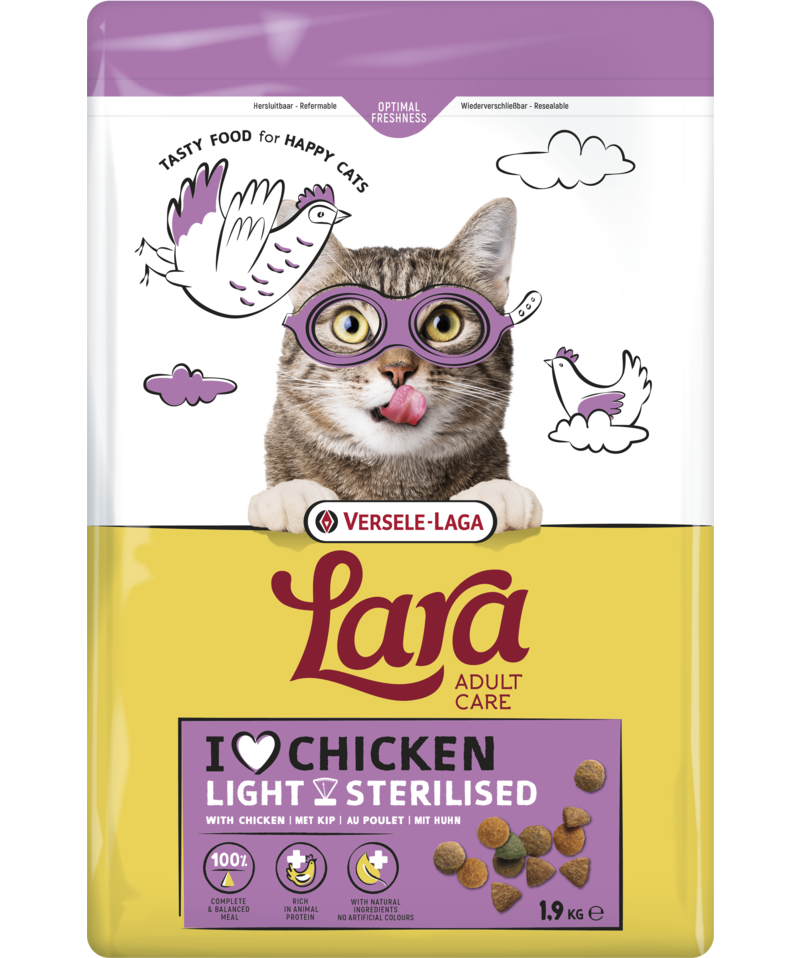Lara chat adulte care Léger/Stérilisé poulet