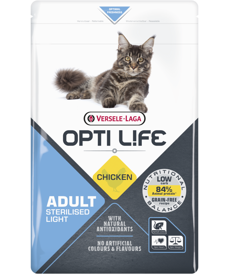 Optilife chat adulte stérilisé / léger