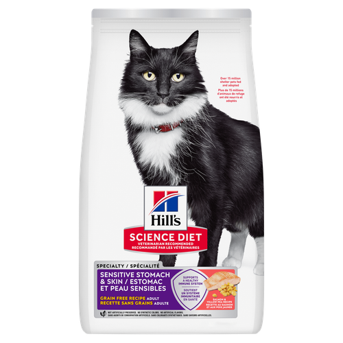 Hill's Science Diet Estomac & Peau Sensible Chat Sans Grains Saumon