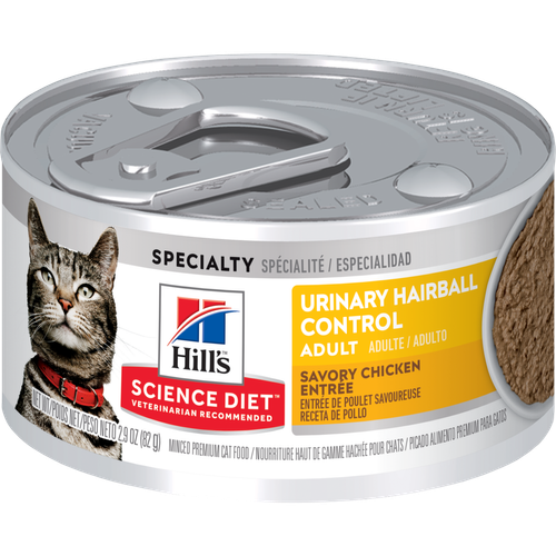 Hill's Science Diet Santé Urinaire Contrôle des Boules de Poils Chat Entrée de Poulet