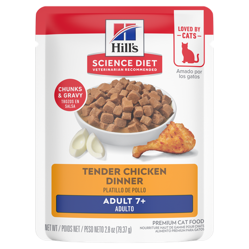 Hill's Science Diet Sénior 7+ Chat Dîner de Poulet Tendre