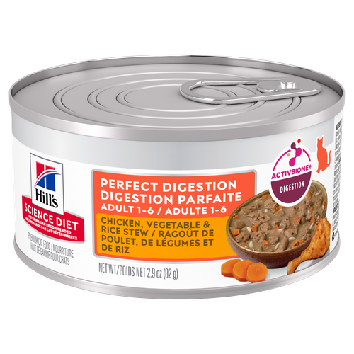 Hill's Science Diet Santé Digestive Chat Ragoût de Poulet Légumes & Riz
