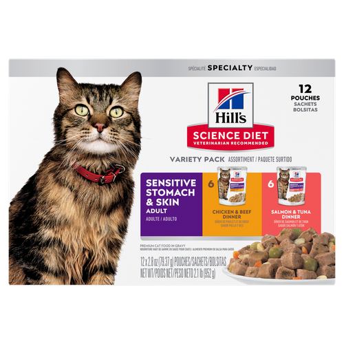 Hill's Science Diet Estomac & Peau Sensible Chat Emballage Varié