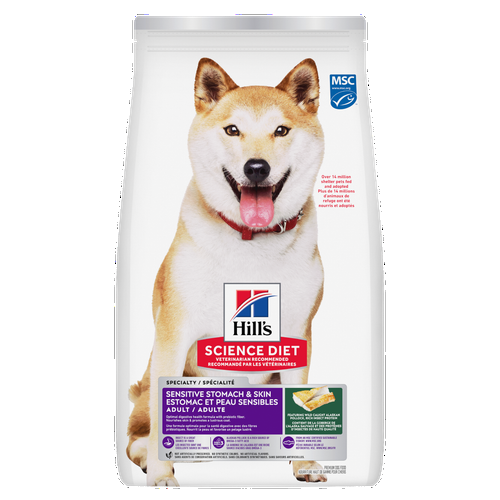Hill's Science Diet Estomac & Peau Sensible Chien Goberge Durable, Orge & Farine d'Insectes