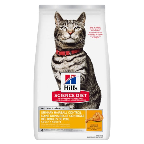 Hill's Science Diet Santé Urinaire & Contrôle des Boules de Poils Chat Poulet