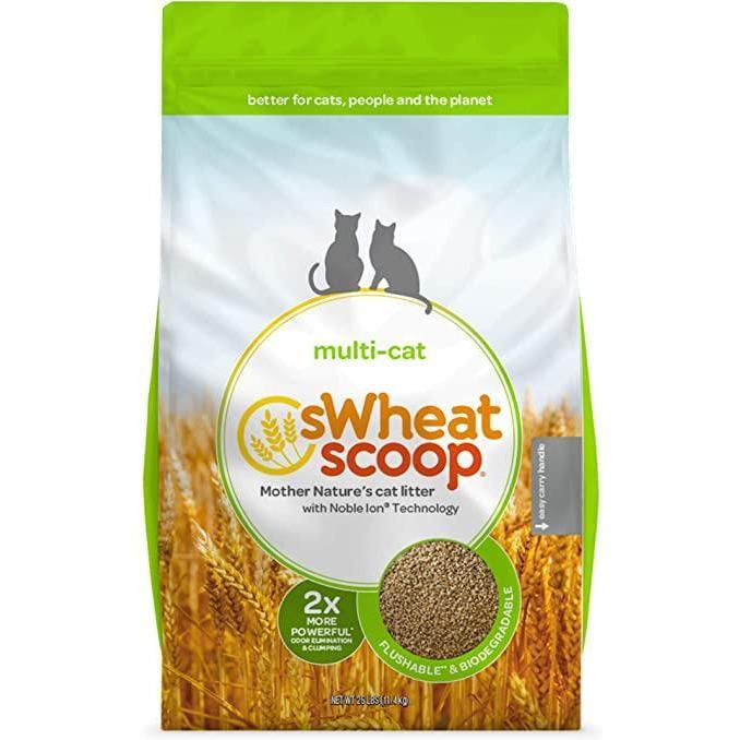 sWheat Scoop Litière Agglomérante Multi-Chats à Base de Blé
