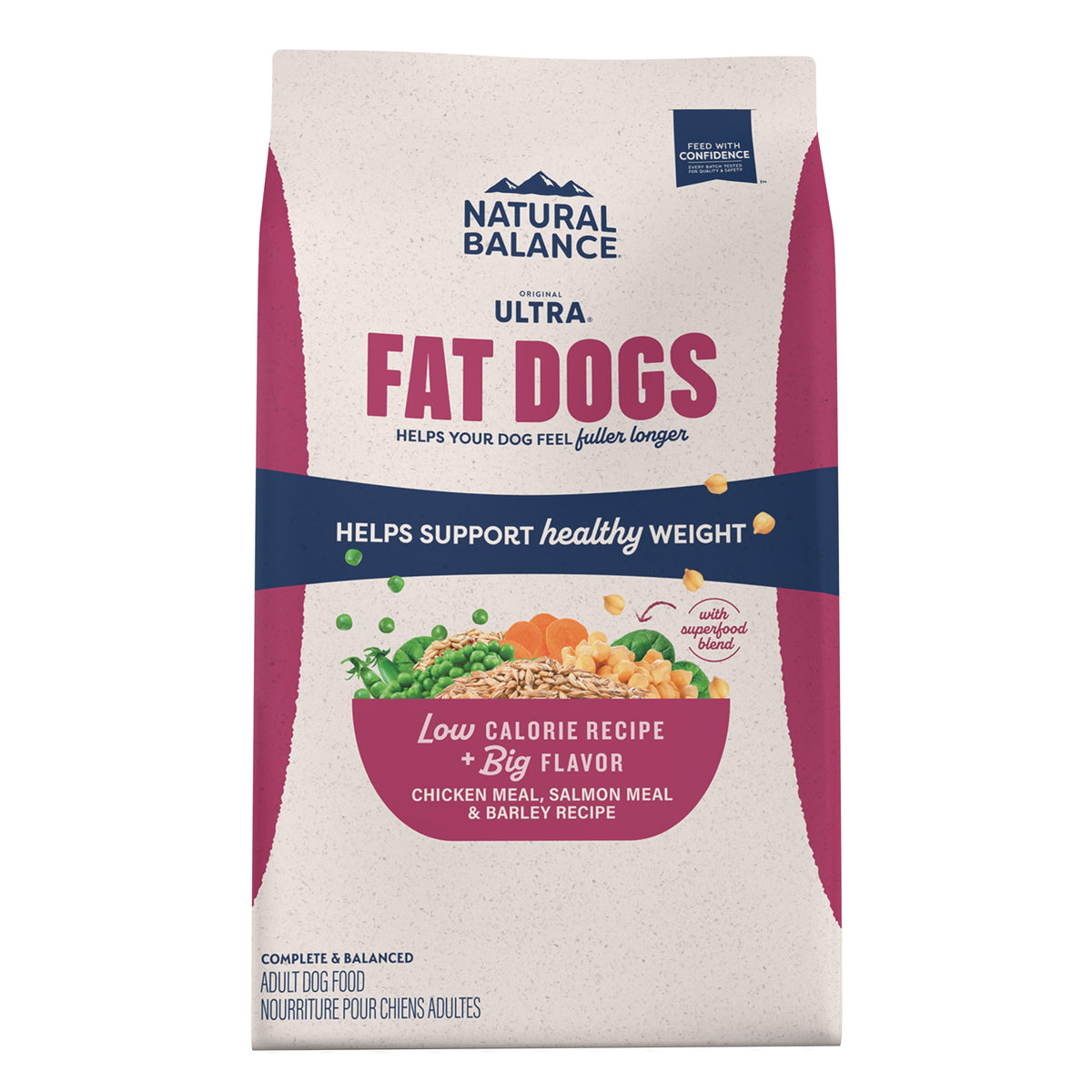 Natural Balance Ultra « Fat Dogs » Poulet & Saumon Formule pour Chiens en Surpoids