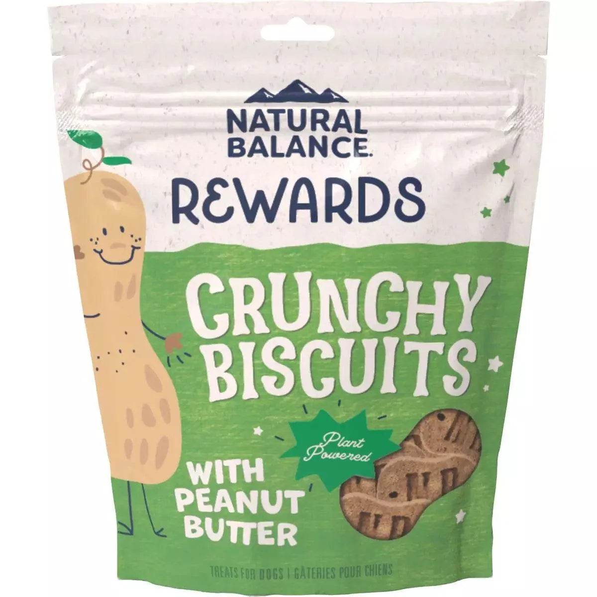 Natural Balance « Rewards » Biscuits Croquants pour Chiens Beurre d'Arachides