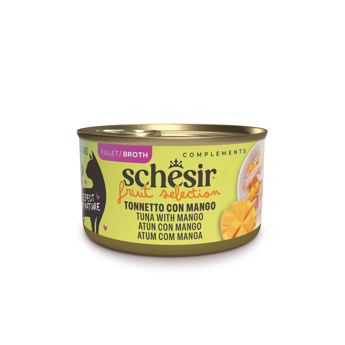 Schesir chat thon, mangue et riz cans