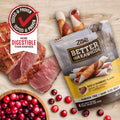 Zoë Gâteries Better Than Rawhide Pour Chien, Torsades Grandes, Arôme de Canard et Canneberges